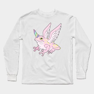 Pink Frog Unicorn Long Sleeve T-Shirt